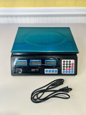 Digital Portable Price Computing Scale - Blue